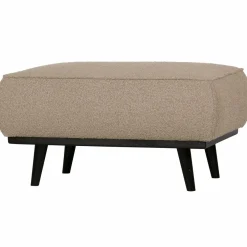 Woood Statement hocker bouclé beige