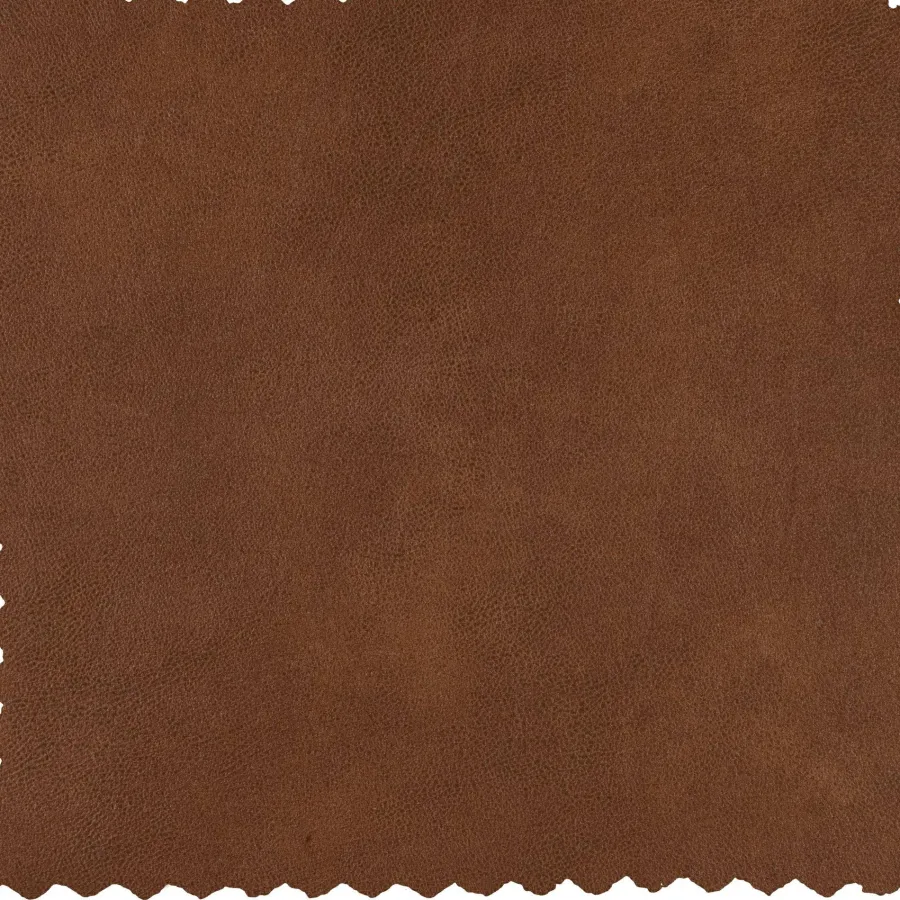 Woood Statement hocker lederlook cognac Sale