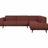 Woood Statement hoekbank rechts bouclé chestnut Best