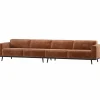 Woood Statement Xl 4-Zits Bank 372 Cm Chenille Velvet Terra Outlet
