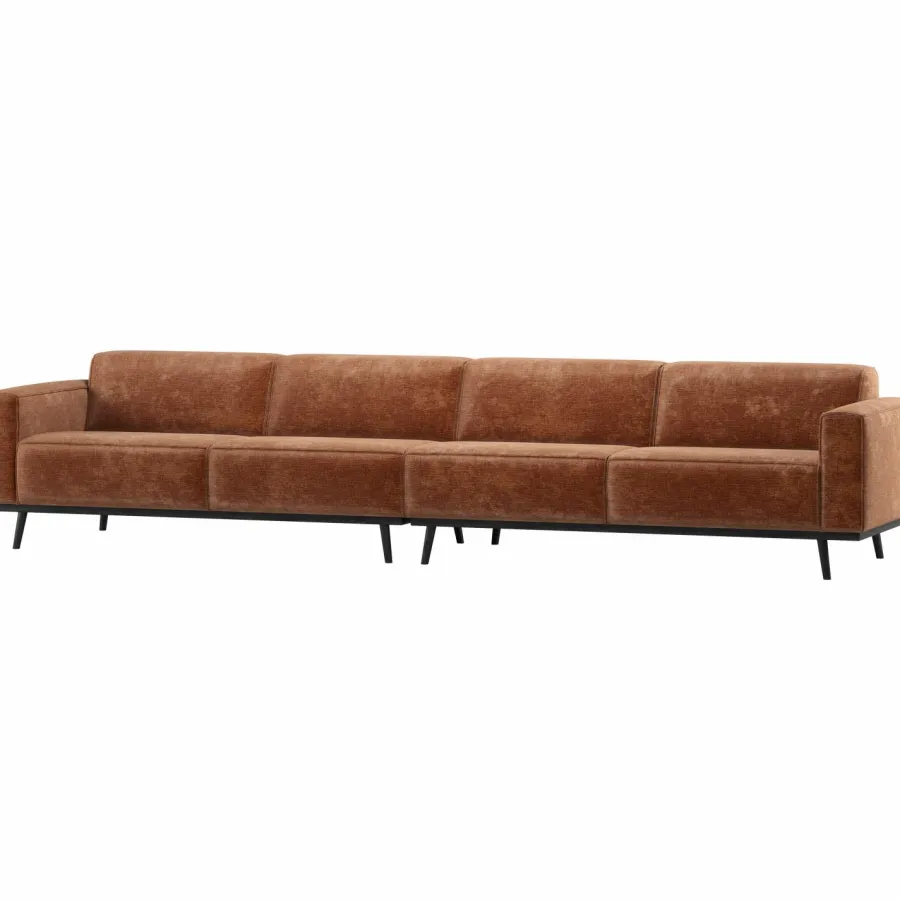 Woood Statement Xl 4-Zits Bank 372 Cm Chenille Velvet Terra Outlet