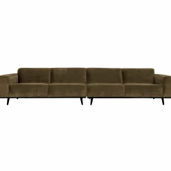 Woood Statement xl 4-zits bank 372 cm platte brede rib rock Clearance