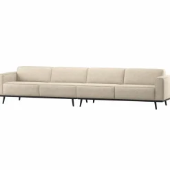 Woood Statement Xl 4-Zits Bank 372 Cm Beige Melange