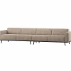 Woood Statement Xl 4-Zits Bank 372 Cm Lichtbruin Melange Online