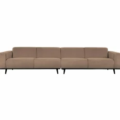 Woood Statement xl 4-zits bank 372 cm bouclé nougat Best