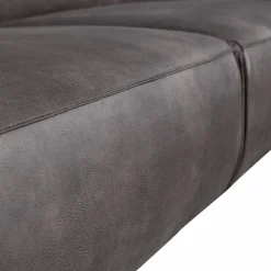 Woood Statement xl 4-zits bank 372 cm lederlook donkergrijs Online