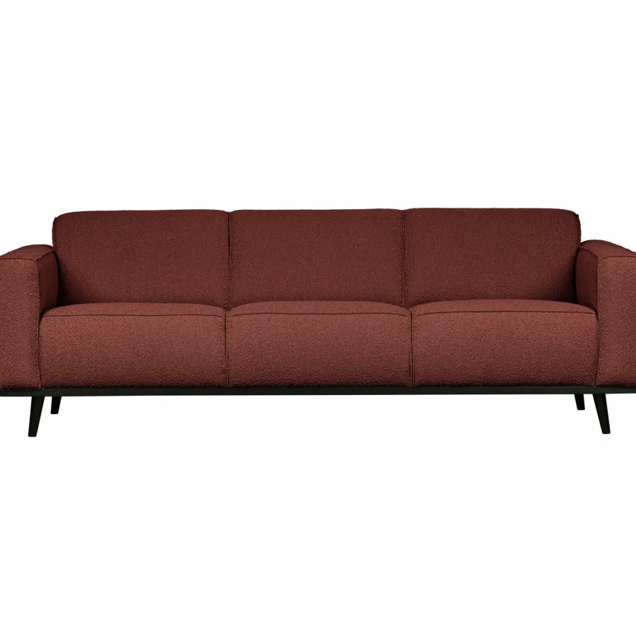 Woood Statement 3-zits bank 230 cm bouclé chestnut Hot