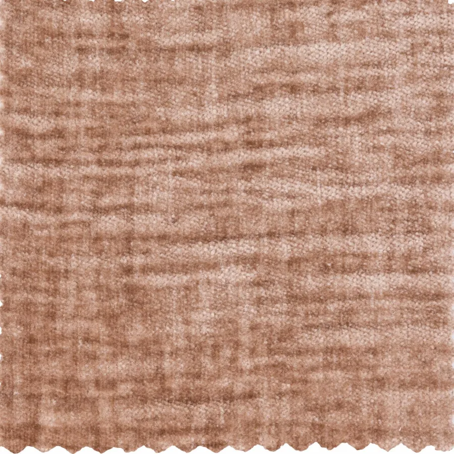Woood Statement 3-Zits Bank 230 Cm Chenille Velvet Perzikroze New