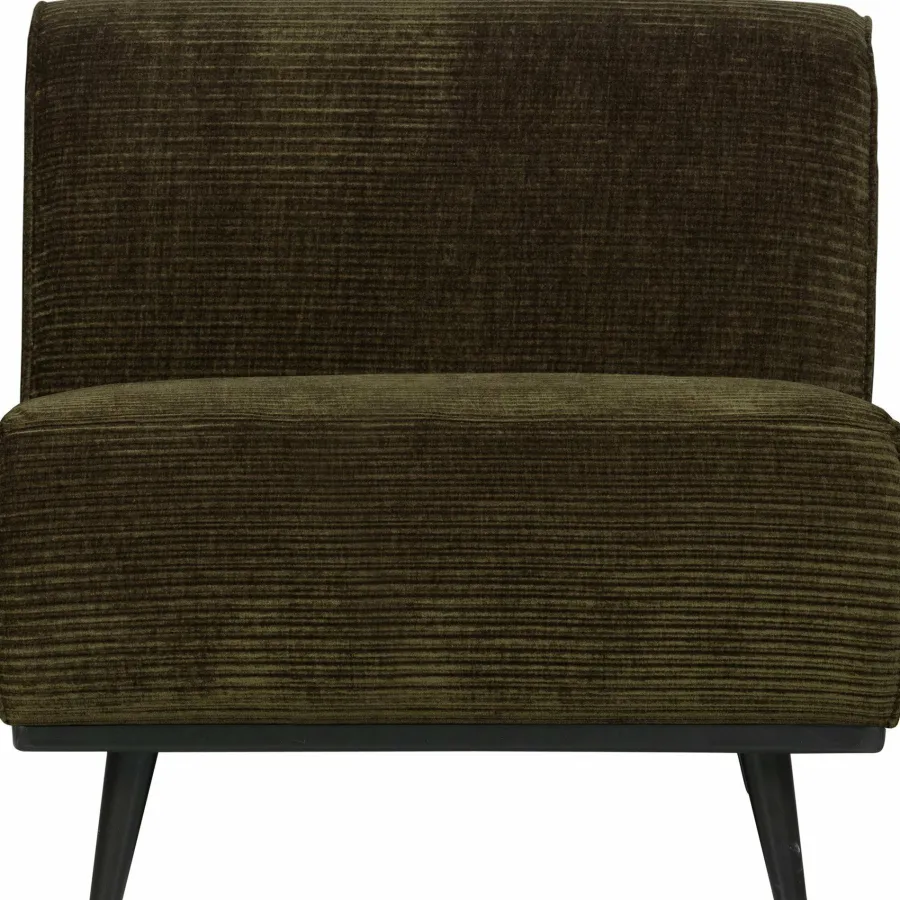 Woood Statement 1-zits element brede platte rib warm groen Outlet