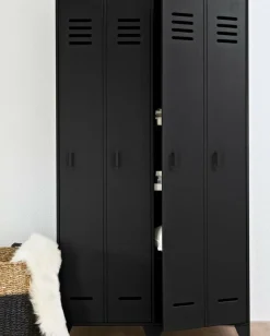 Woood Stijn Hoog 2drs Lockerkast Zwart [fsc] Discount