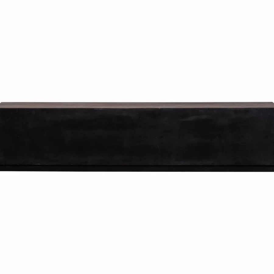 Woood Sun tv meubel met open vak recycled teak bruin New
