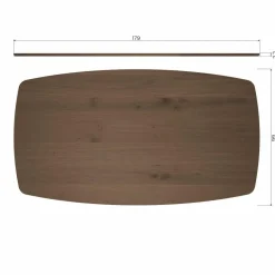 Woood Tablo eettafel deens ovaal dl 180x100cm cashmere brown [fsc] Clearance