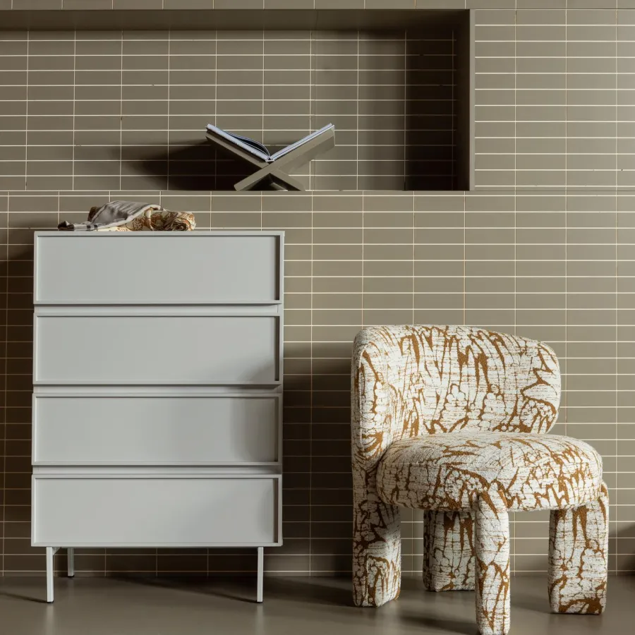 Woood Tours Ladekast 4 Lades Melamine/Mdf Zand