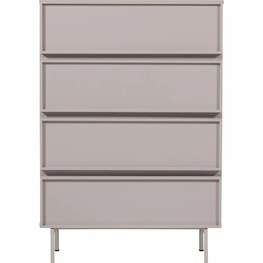 Woood Tours Ladekast 4 Lades Melamine/Mdf Zand