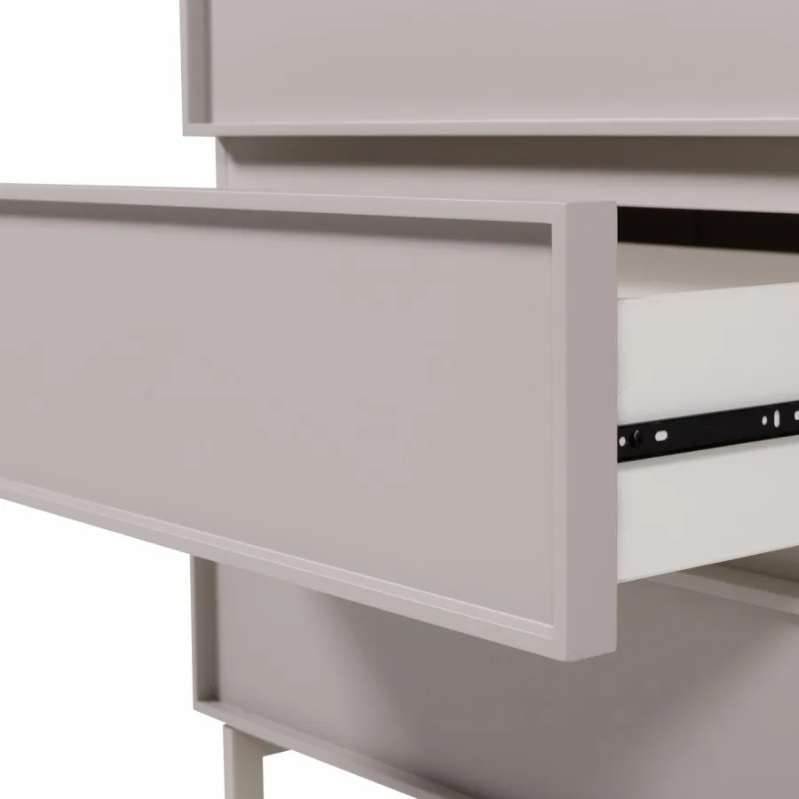Woood Tours Ladekast 4 Lades Melamine/Mdf Zand