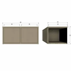 Woood TURNER opbergbank grenen mud [fsc] Outlet