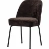 Woood Vogue eetkamerstoel 3d chenille donkerbruin Best