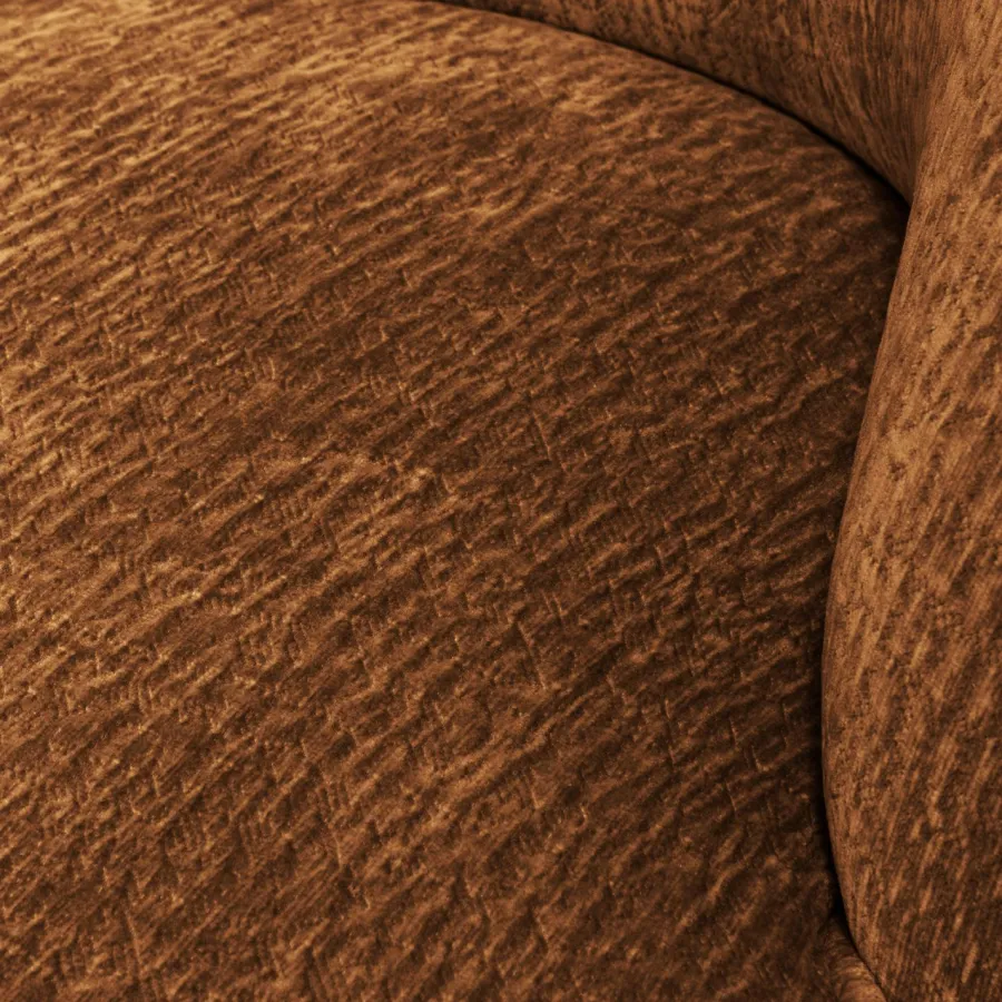 Woood Vogue fauteuil 3d chenille middenbruin