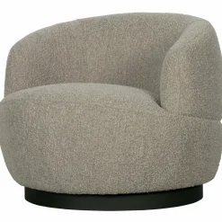 Woood Woolly draaifauteuil bouclé naturel gemeleerd Sale