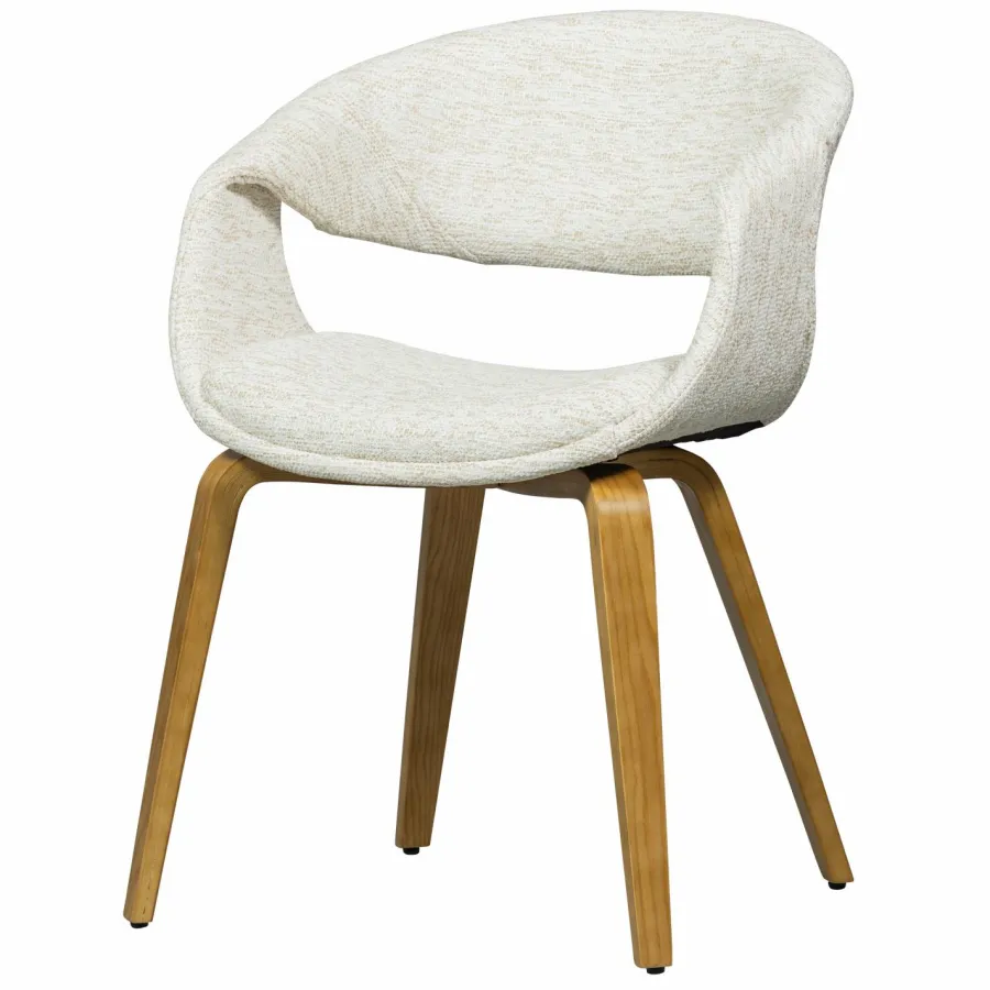 Woood Yossi eetkamerstoel naturel met houten poot naturel Discount