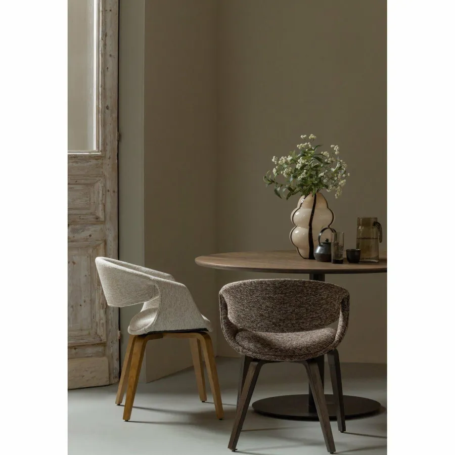 Woood Yossi eetkamerstoel naturel met houten poot naturel Discount