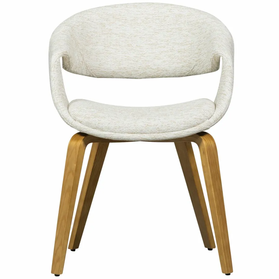 Woood Yossi eetkamerstoel naturel met houten poot naturel Discount