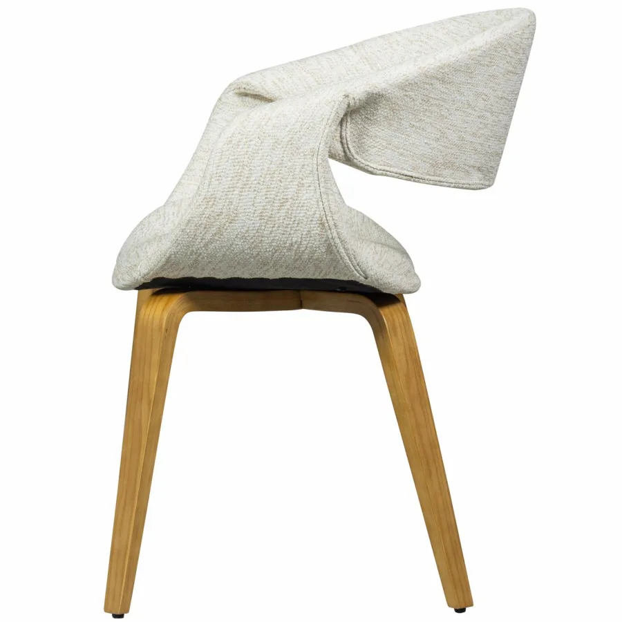 Woood Yossi eetkamerstoel naturel met houten poot naturel Discount