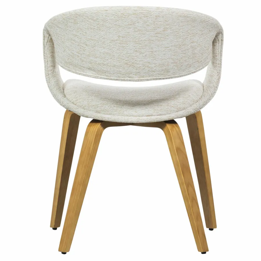 Woood Yossi eetkamerstoel naturel met houten poot naturel Discount